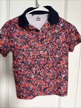 Under Armour BOYS Floral Polo